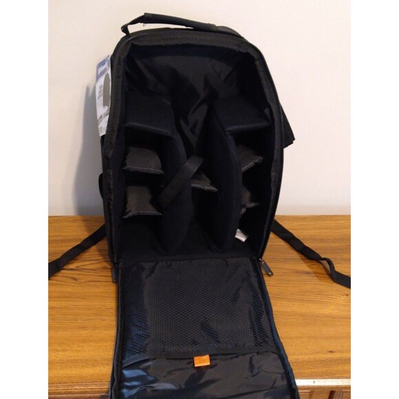 Ultimaxx Digital Camera Camcorder Back Pack Padded Dividers UM-BP100 Black NEW - Picture 2 of 6